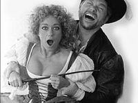 Theater "Haus im Park" (Hamburg-Bergedorf), 12. Januar 1984: Uwe Friedrichsen und Sylvia Reize in "Der Widerspenstigen Zähmung"