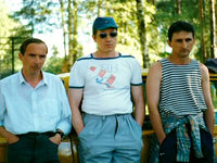 " " ( )