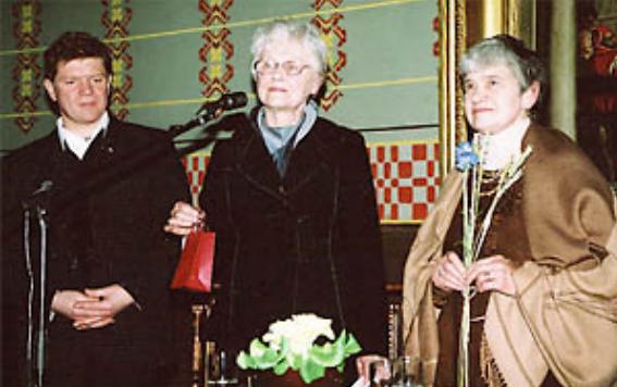   - aktoriai Saulius Bagaliūnas, Rūta Staliliūnaitė  ir poetė Aldona Elena Puišytė
