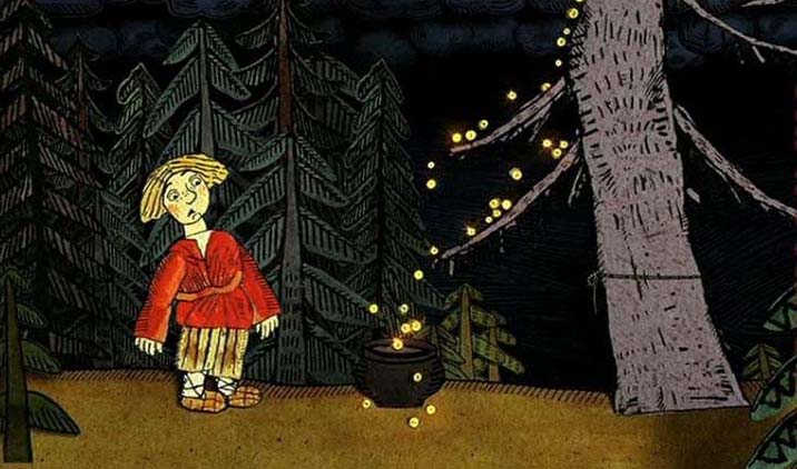 Кадр из фильма Про Ивана-дурака, реж. Михаил Алдашин (цикл Гора самоцветов)