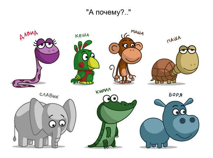 Персонажи к сериалу А почему?