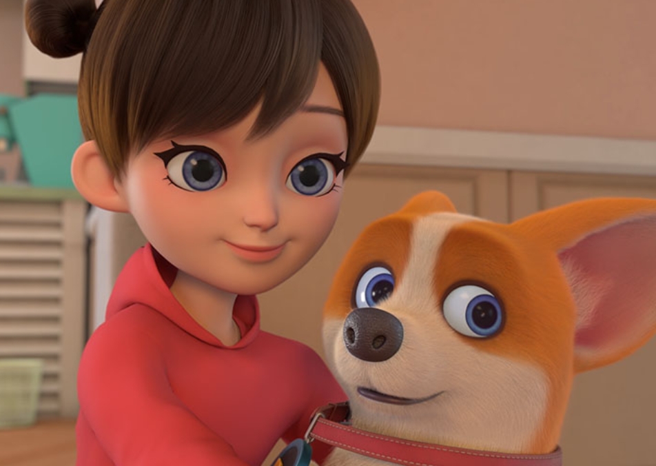 Корги по имени моко новый питомец 2020. Paw Patrol the movie 2021. Большой собачий побег мультфильм 2018. Оззи из большой собачий побег. Мультфильм про девочку и собаку.