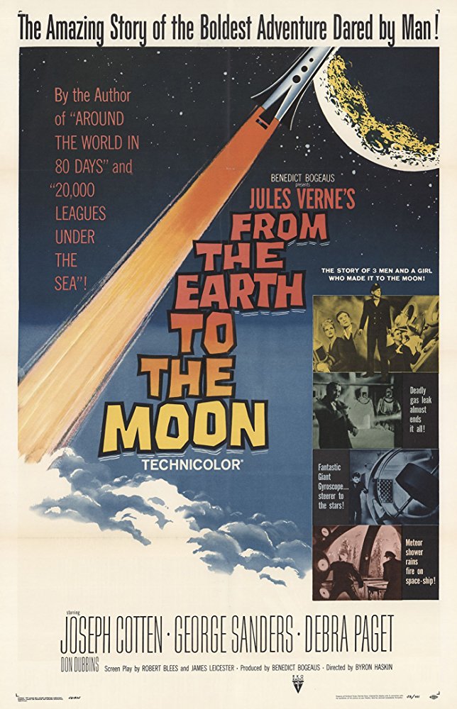 Лунный 1958. С земли на луну фильм 1958. С земли на луну Жюль Верн фильм. С земли на луну 1958 обложка. На луну Старая афиша.