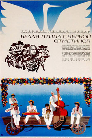 Белая птица с чёрной отметиной