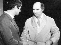 Спектакль "Проводим эксперимент": Костин - В.Воинов, Першин - В.Смирнов-Рыжалов.