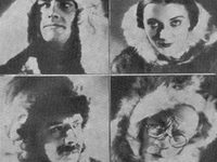 Спектакль "Не сдадимся" (1935г.), второй ряд сверху (слева направо): Т.Ф.Волошин - Капитан, Н.М. Новлянский -  Лев Капитонович